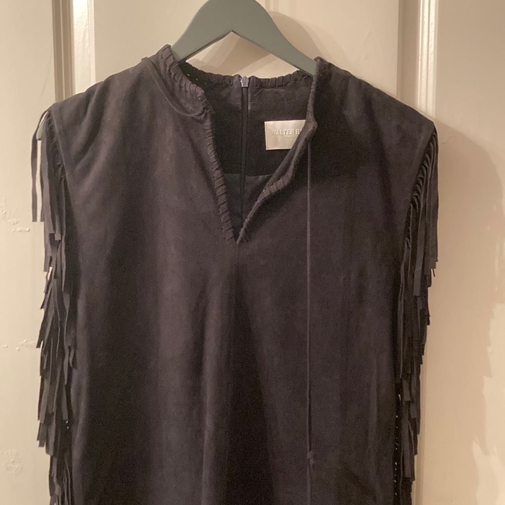 NWT Real suede  Dress with Fringe